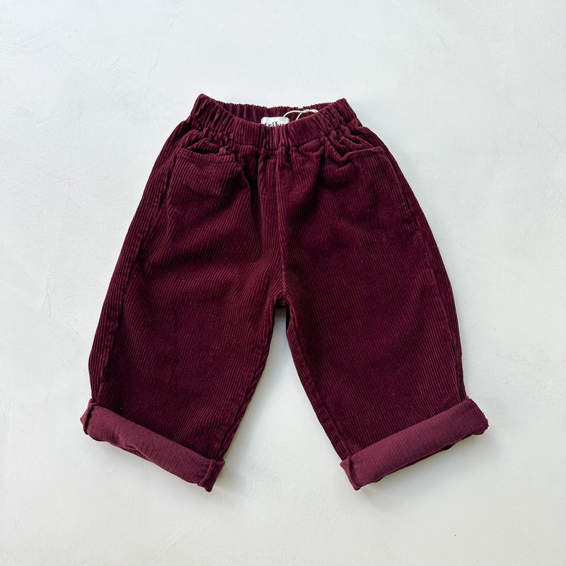 Roco corduroy chino pants - Burgundy
