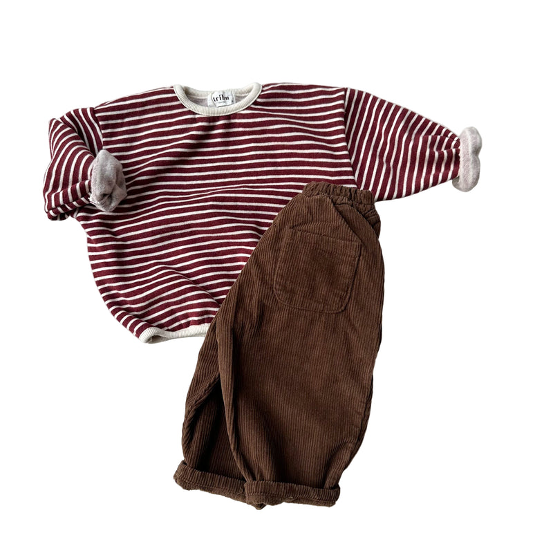 Baggy corduroy pants - Brown