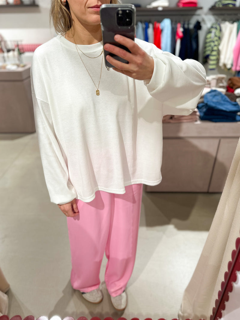 Unyl wide pants - Bubblegum