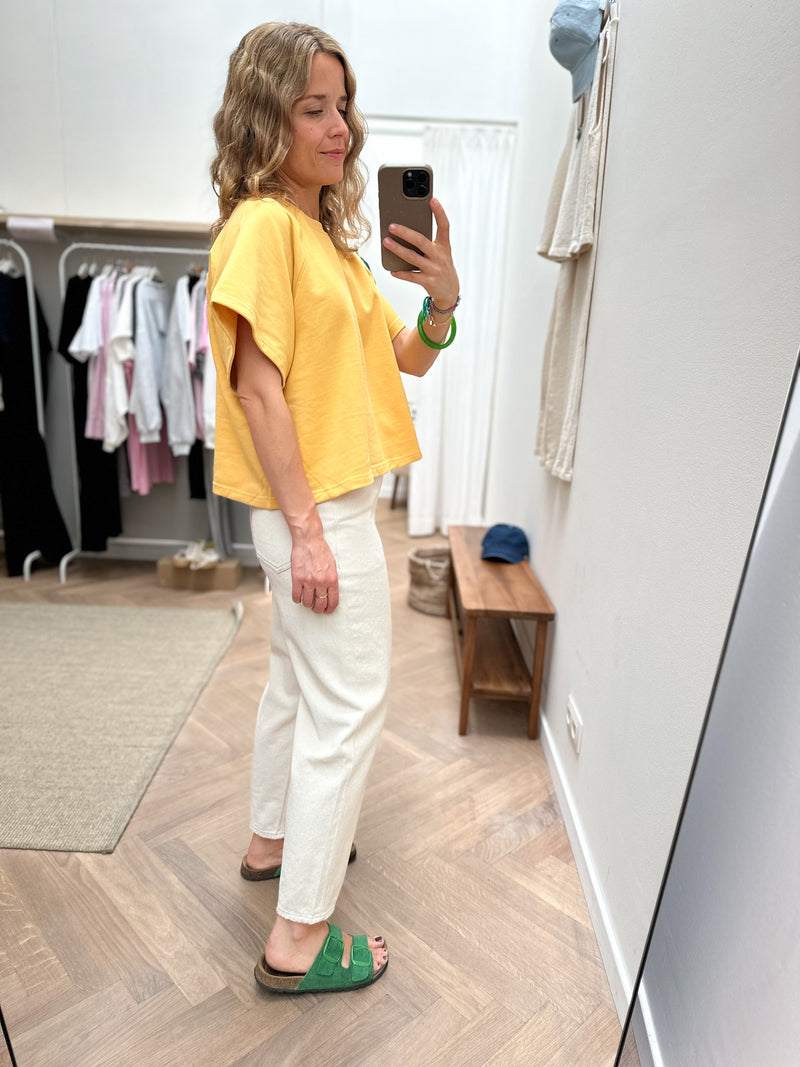 Match sweater tee - Yellow