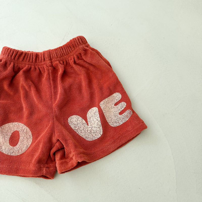 Love terry shorts - Burnt orange