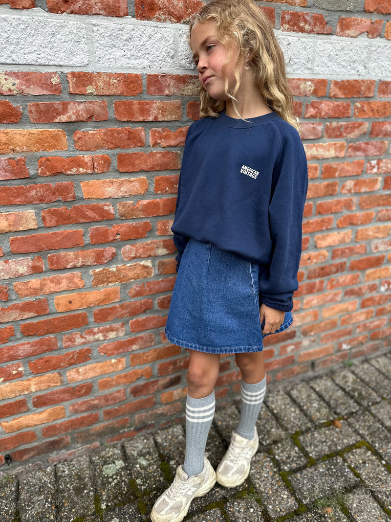 Denim mini skirt - Blue