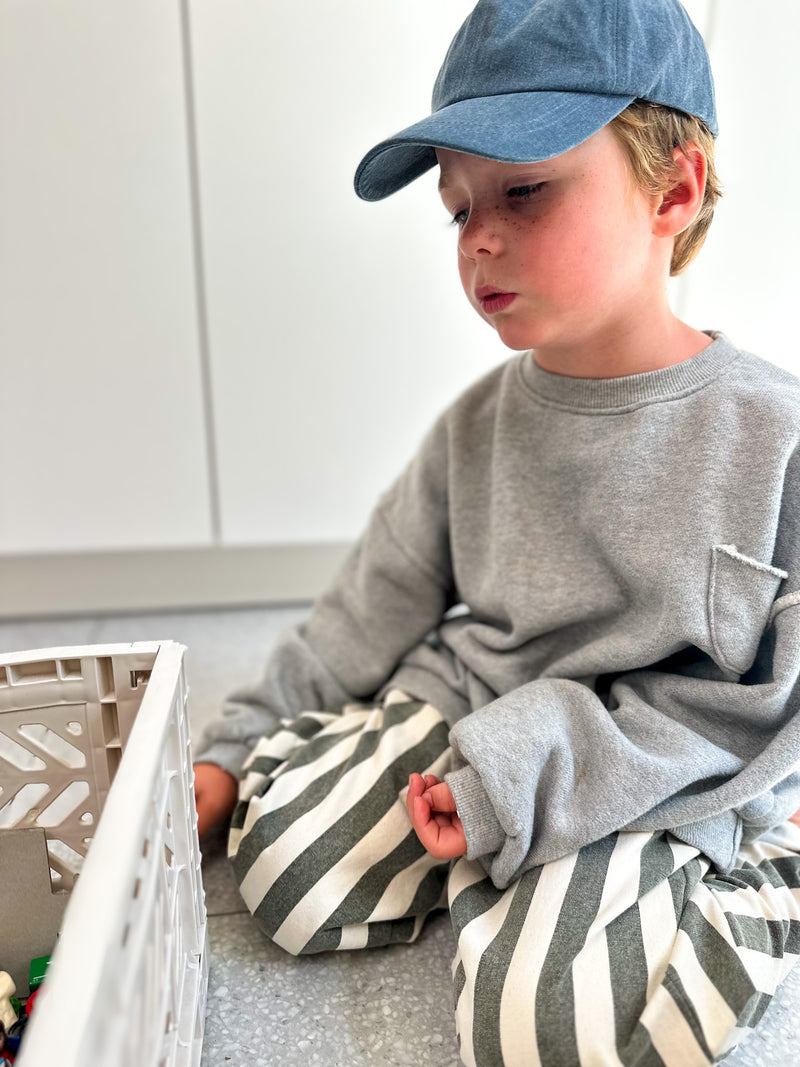Lou pocket sweatshirt - Grey melange
