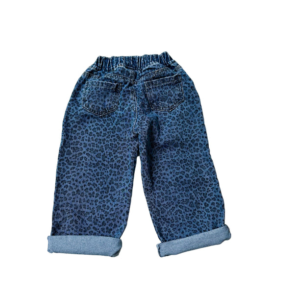 Kai leopard jeans - Blue washing