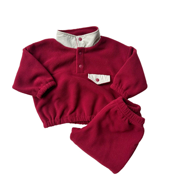 Fleece outdoor set - Wine