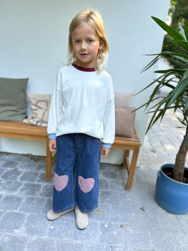Love rib tee - Cream