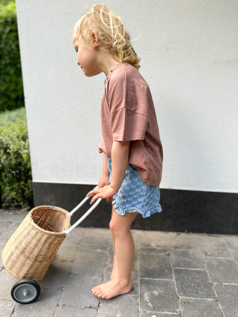 Oversized boxy tee - Terracotta brick