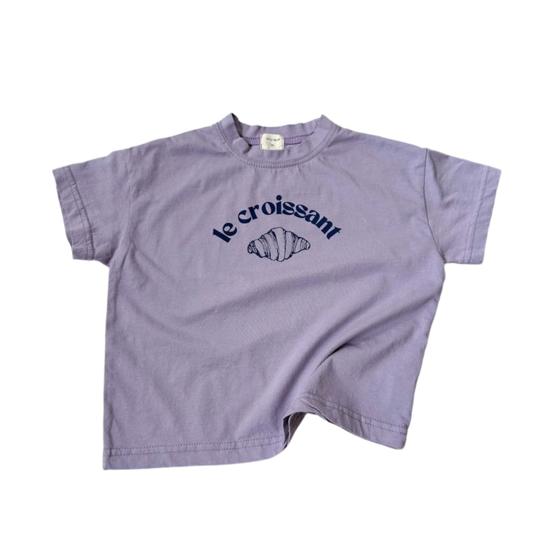 Croissant tee - Purple
