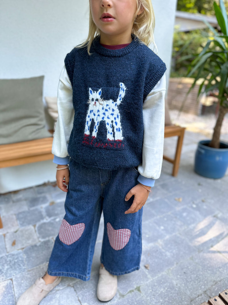 Kitty knit vest - Navy