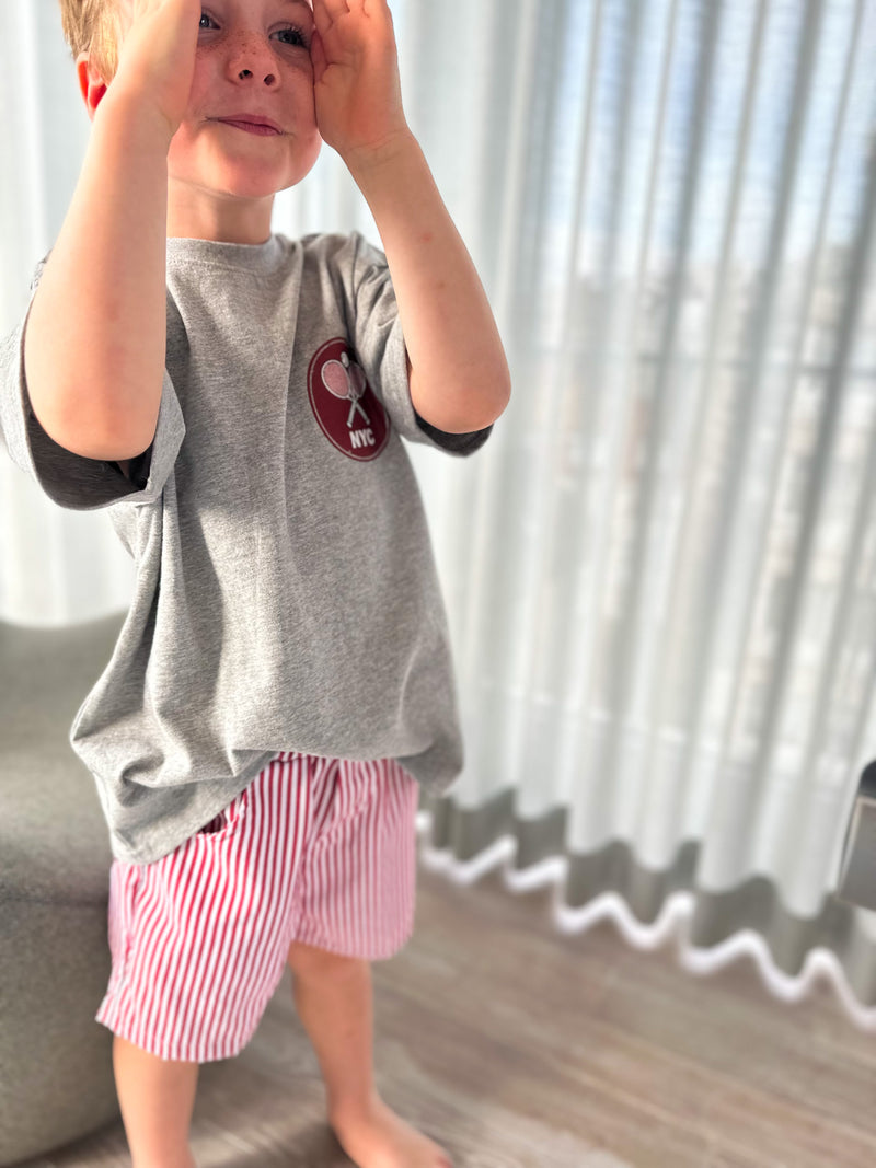 Lala striped shorts - Red