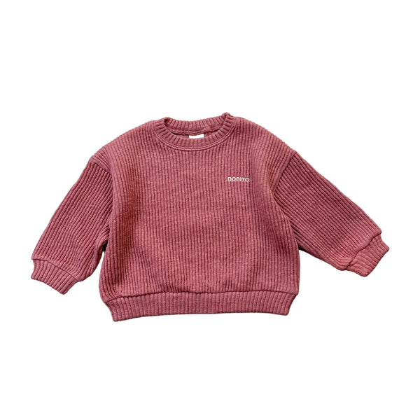 Rib sweatshirt - Rose