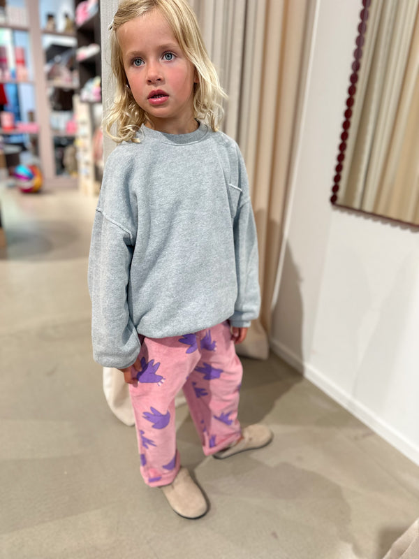 Birds corduroy pants - Pink