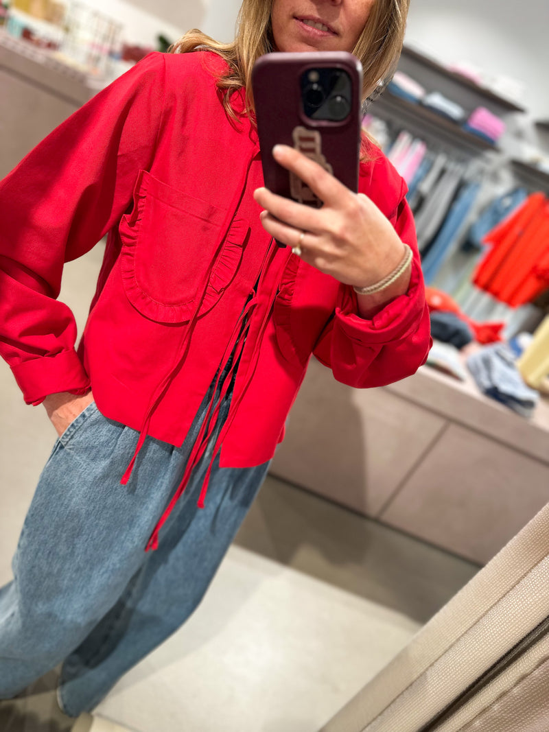 Bow jacket - Red