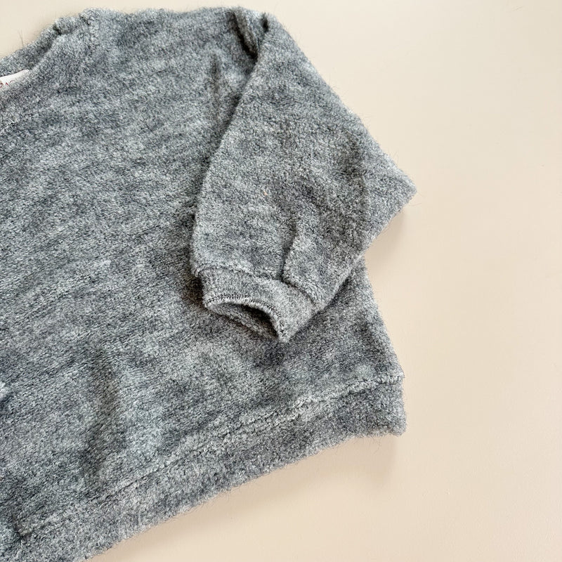 Soft plush jumper - Grey melange