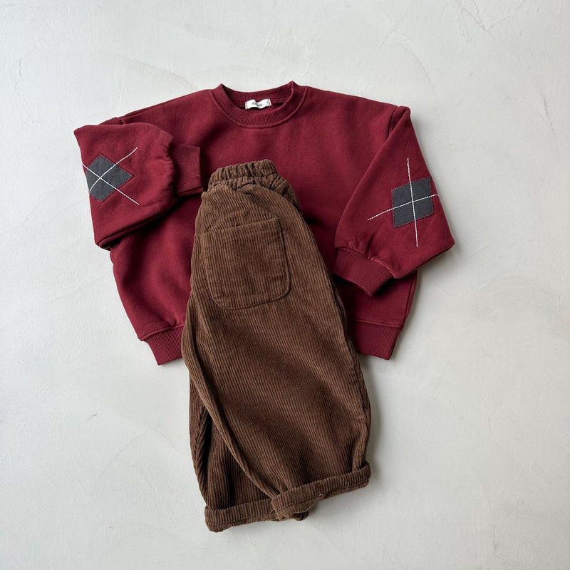 Baggy corduroy pants - Brown
