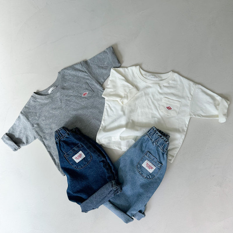Bebe denim with patch - Light blue