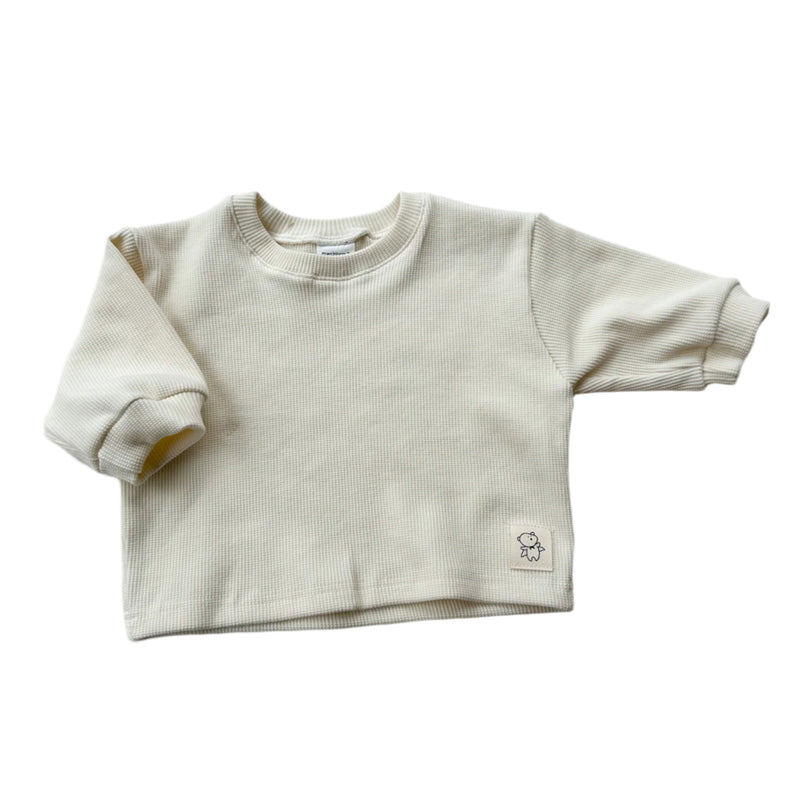 Bebe waffle tee - Ivory