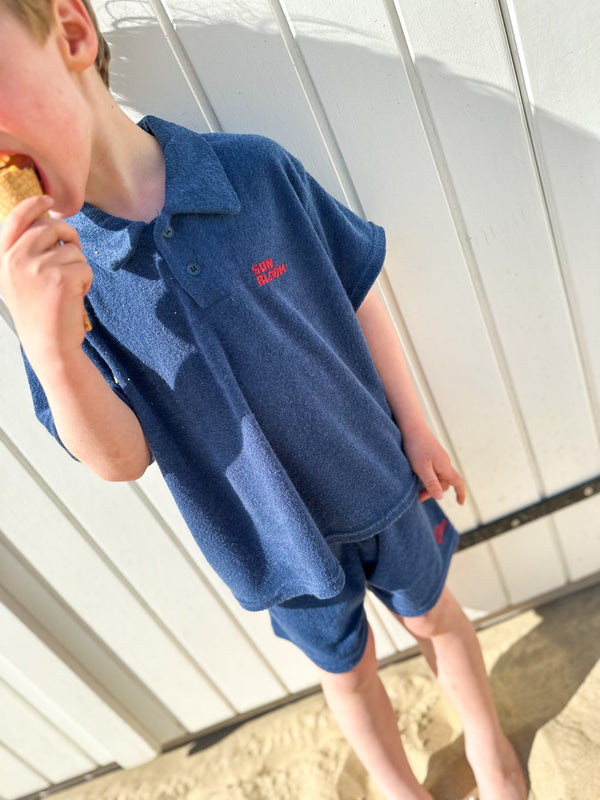 Polo terry set - Navy