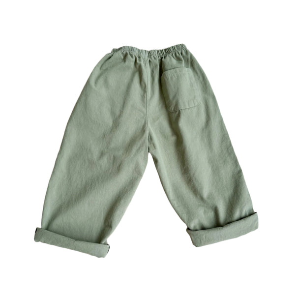 Baggy chino pants - Sage