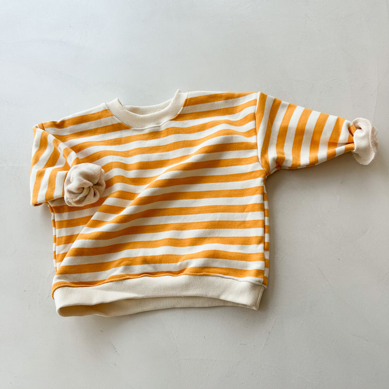 100 Striped sweater - Sunny yellow