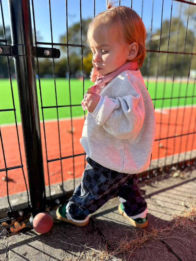 Max checkered jeans - Blue