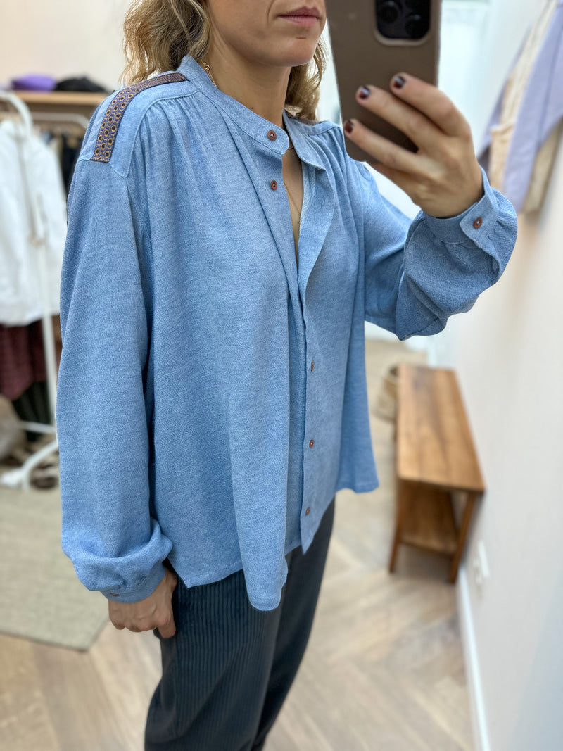 Ella mood shirt - Blue