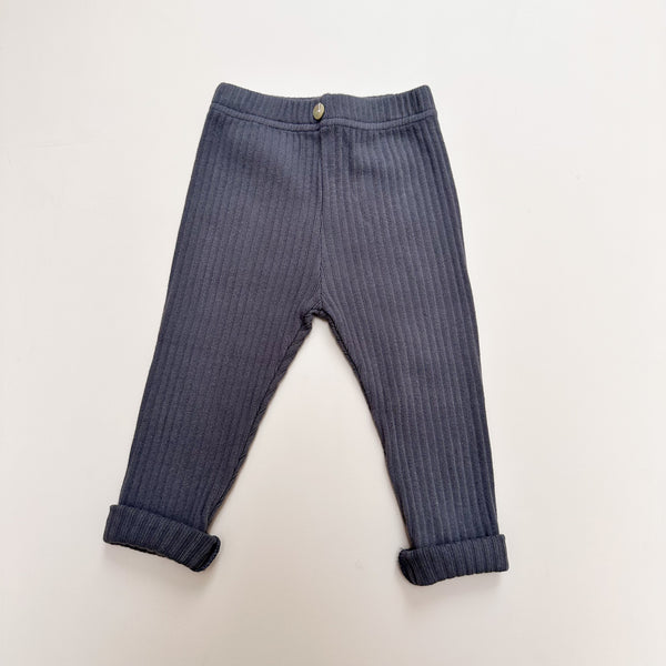 Soft rib leggings - Dark grey