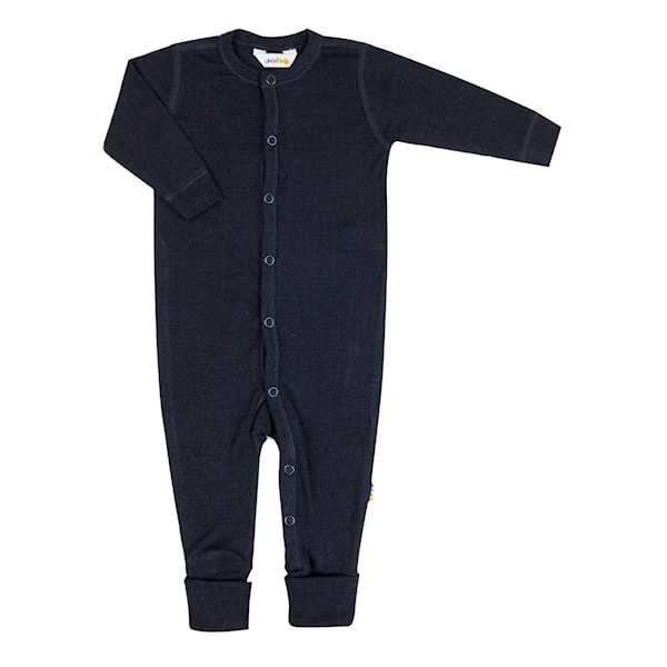 Merino wool sleepsuit - Navy