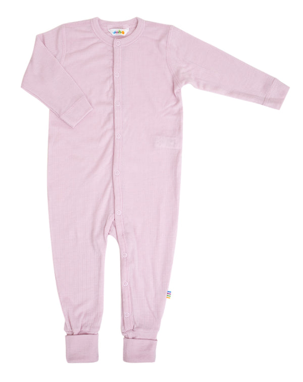 Merino wool sleepsuit - Pink