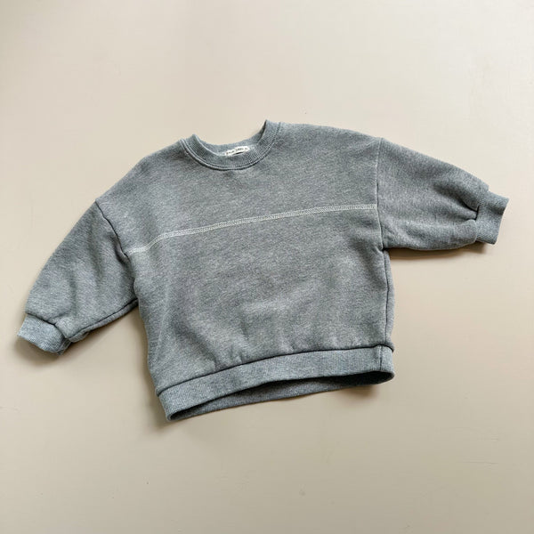 Bebe stitch sweater - Grey melange