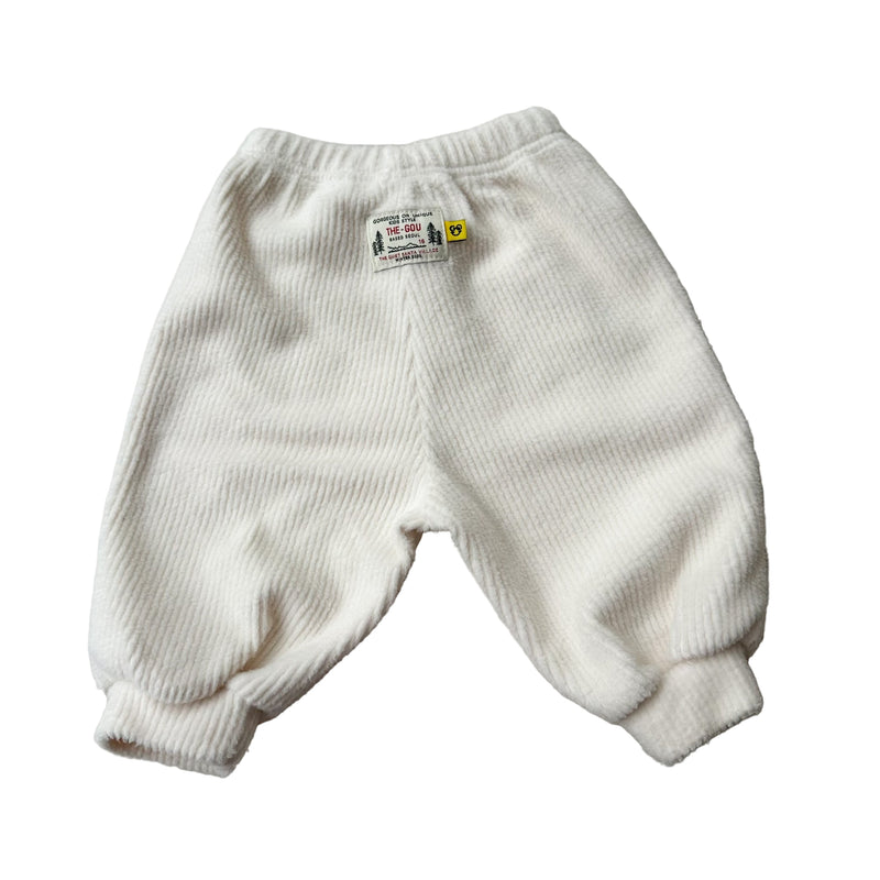 Bebe fleece rib joggers - Cream
