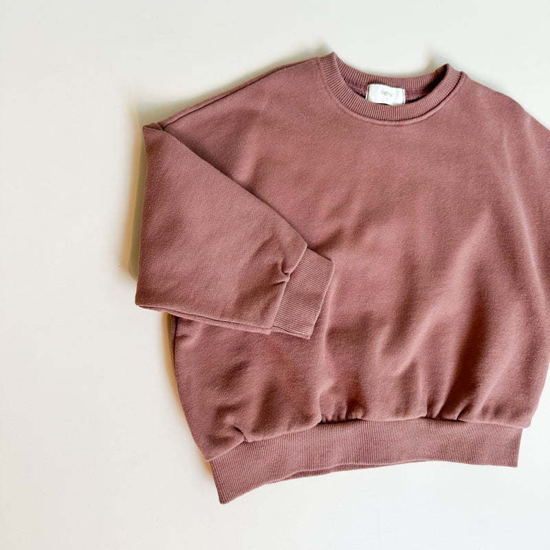 Daily loose sweatshirt - Terracotta