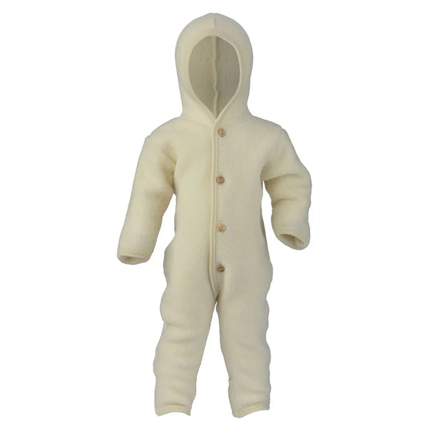 Wool fleece overall - Natural