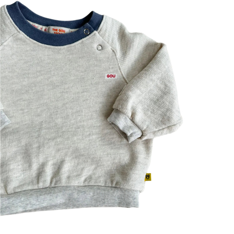 Bebe contrast color sweater - Oatmeal