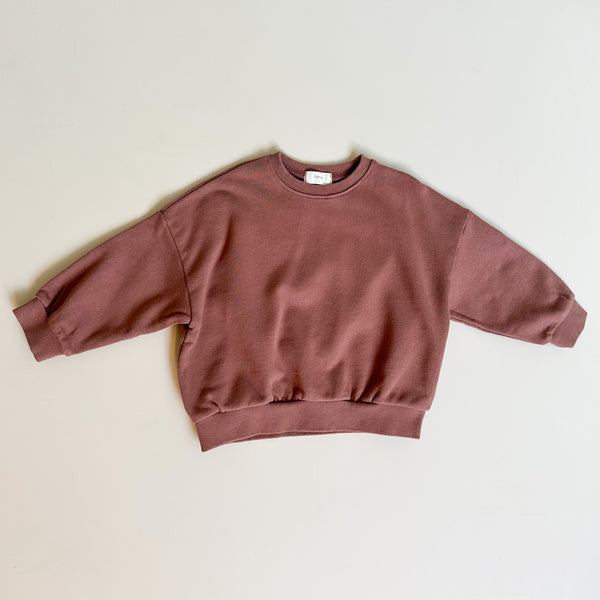 Daily loose sweatshirt - Terracotta