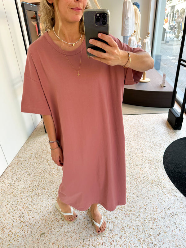 Oversized tee dress - Terracotta