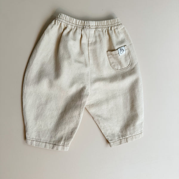 Bebe baggy denim pants - Natural