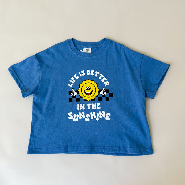Oversized sun tee - Blue