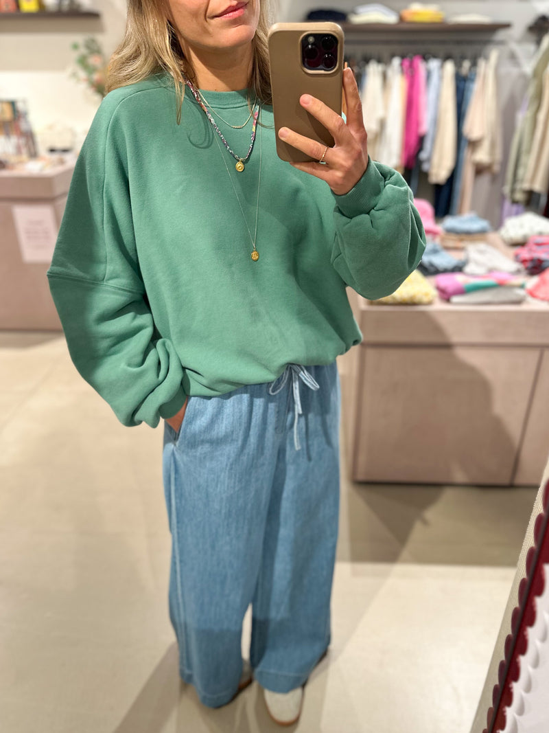 Soft oversized sweater - Green