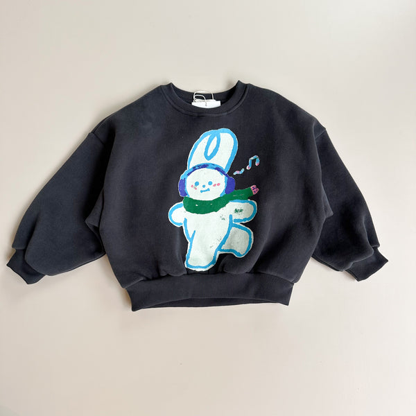 Winter bunny sweatshirt - Charcoal