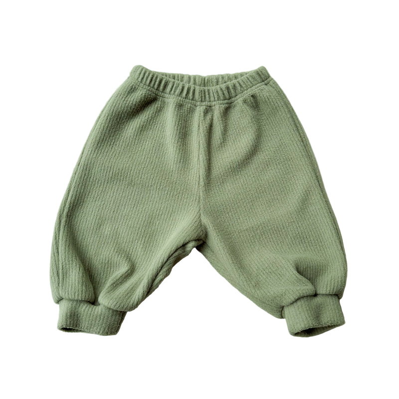 Bebe fleece rib joggers - Sage