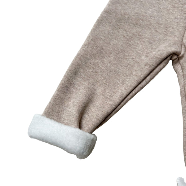 Melange fleece leggings - Cocoa melange