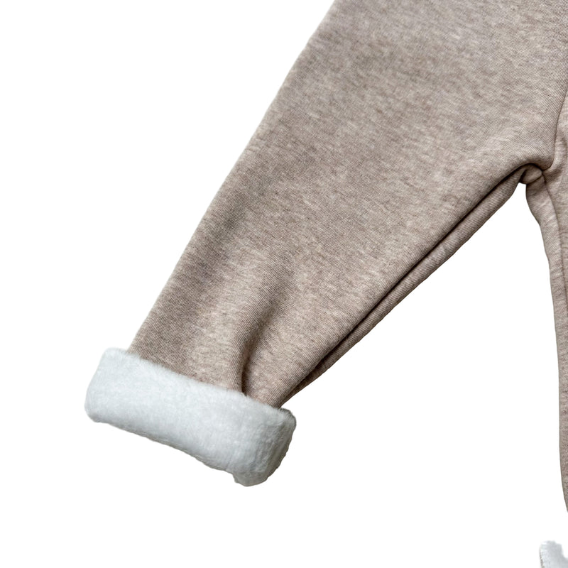 Melange fleece leggings - Cocoa melange
