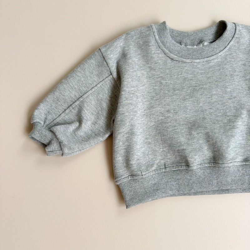 Bebe stitch sweater - Grey melange