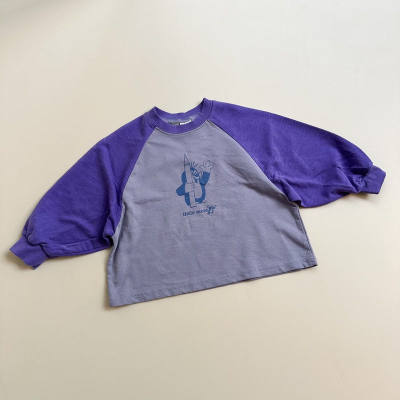 Mole raglan tee - Purple