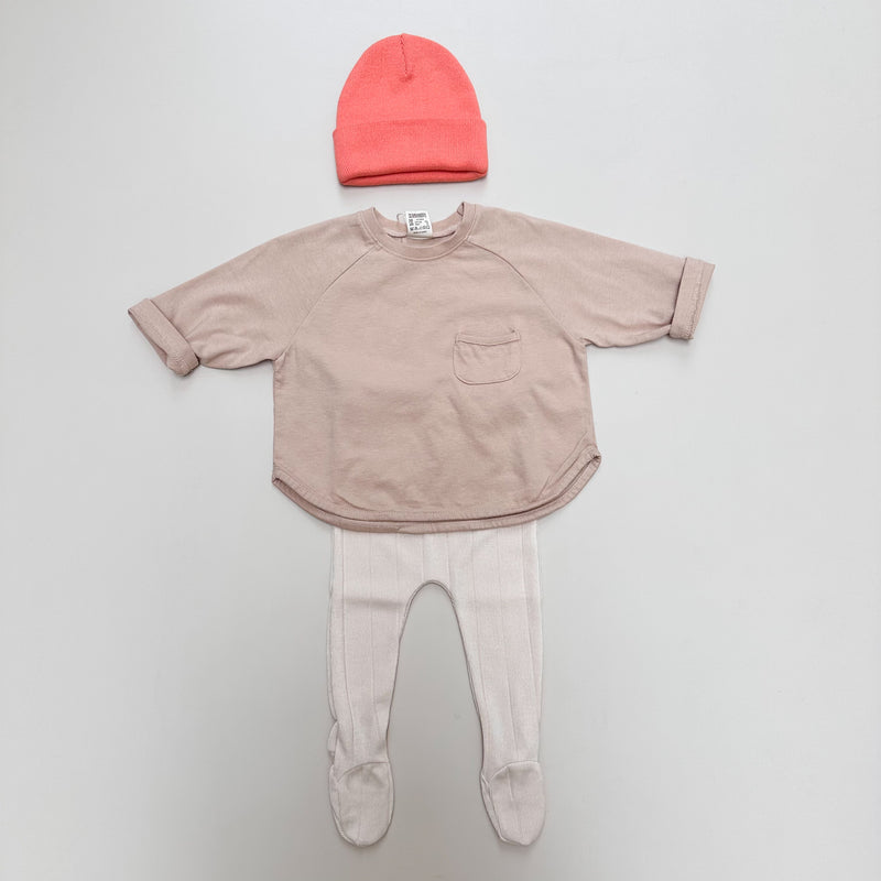 Bebe pocket tee - Light beige