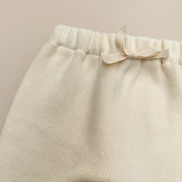 Bebe soft knitted pants - Natural