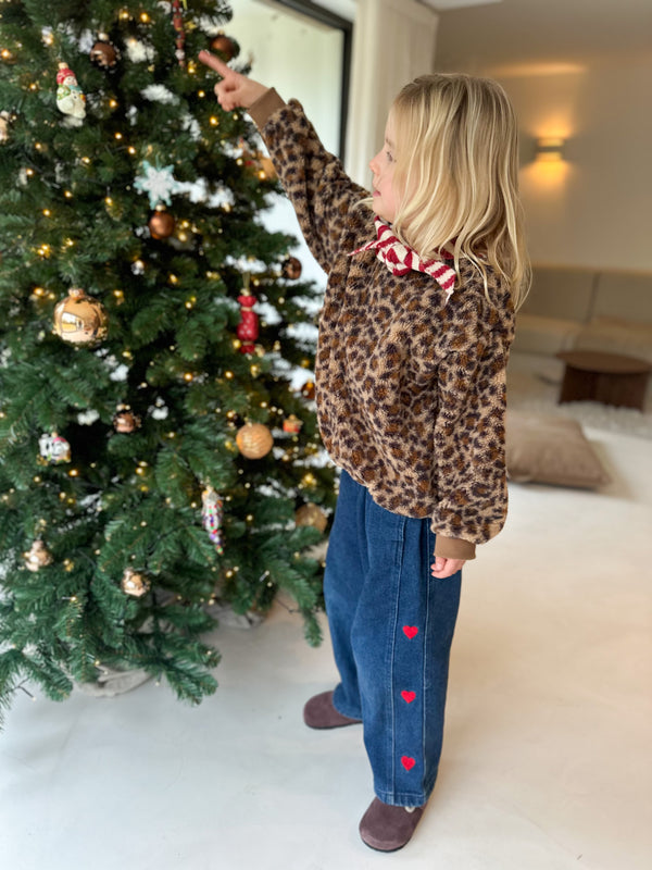 Soft leo teddy sweatshirt - Beige