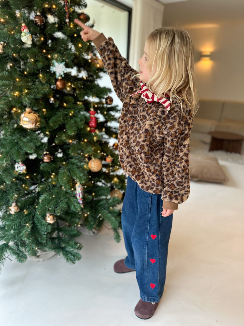 Soft leo teddy sweatshirt - Beige