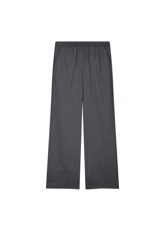 Enya wide pinstripe pants - Grey